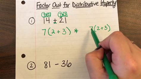 using distribution boxes to factor|factoring with the distributive property.